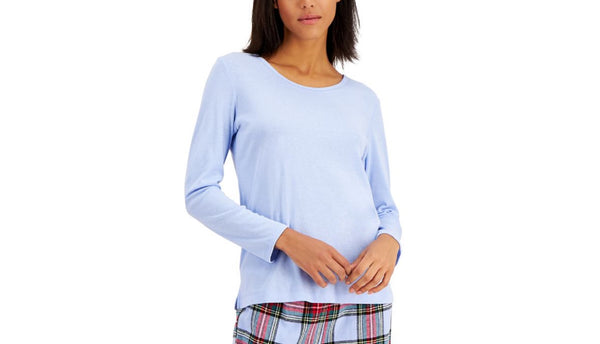 Family Pajamas Womens Solid Long Sleeves Pajama Top Only,1-Piece