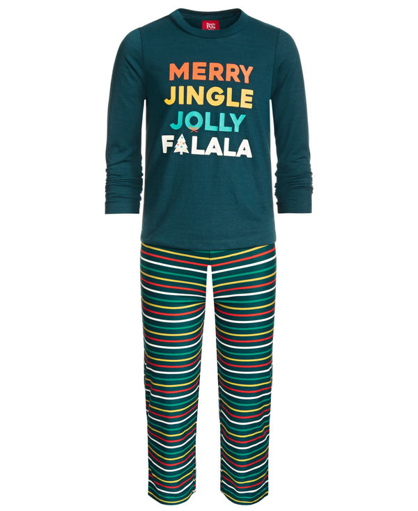 Family Pajamas Unisex Kids Matching Merry Jingle Mix It Pajama Set
