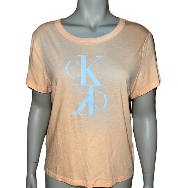 Calvin Klein Womens Logo Printed T-Shirt