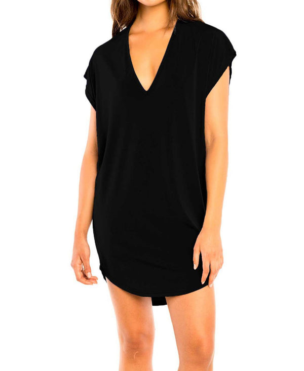 Jordan Taylor Womens Back Detail Cut Out Cover Up Tunic