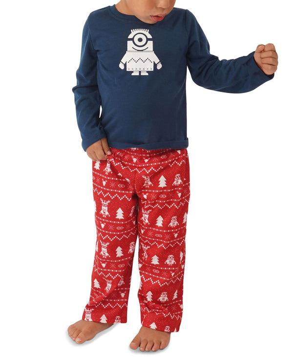 Munki Munki Matching Toddler Holiday Minions Family Pajama Set