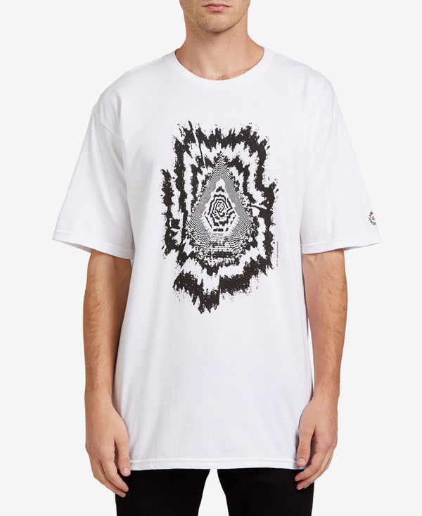 Volcom Mens The Projectionist Short Sleeve T-Shirt,White,Large