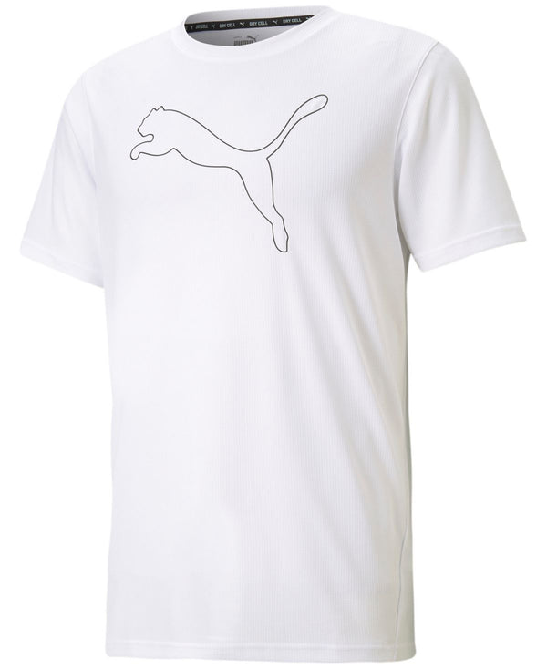 Puma Mens Performance Cat T Shirt,White,Medium