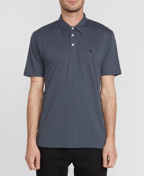 Volcom Mens Banger Short Sleeve Polo Shirt,Charcoal,XX-Large