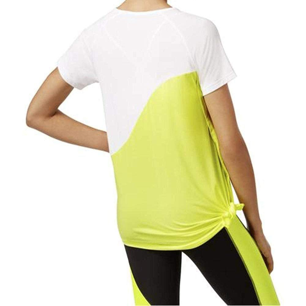 PUMA Womens Activewear Evo Side Tie Colorblock T-Shirt