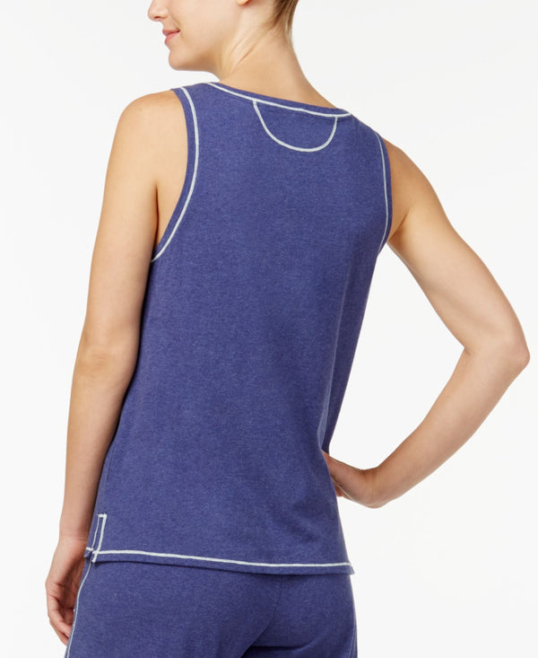 Nautica Womens Sleepwear Brushed Jersey Pajama Tank Top,1-Piece