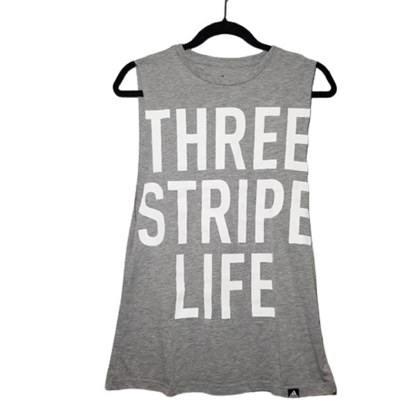 adidas Womens Three Stripe Life Printed Tank Top