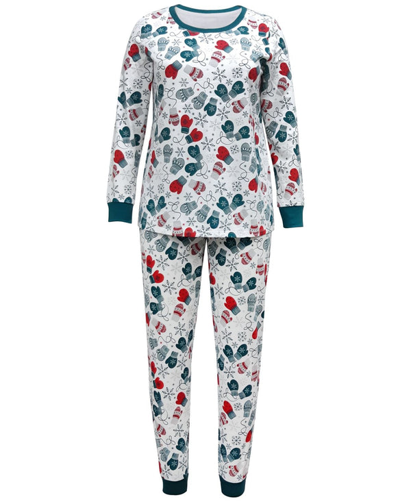 allbrand365 designer Matching Womens Mittens Pajama Set