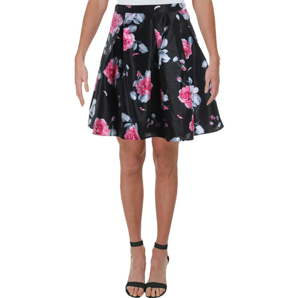 Sequin Hearts Womens Floral Mini A-Line Skirt,1-Piece
