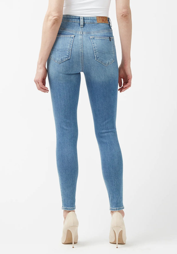 Buffalo David Bitton Womens High Rise Skinny Skylar Vintage Wash Jeans