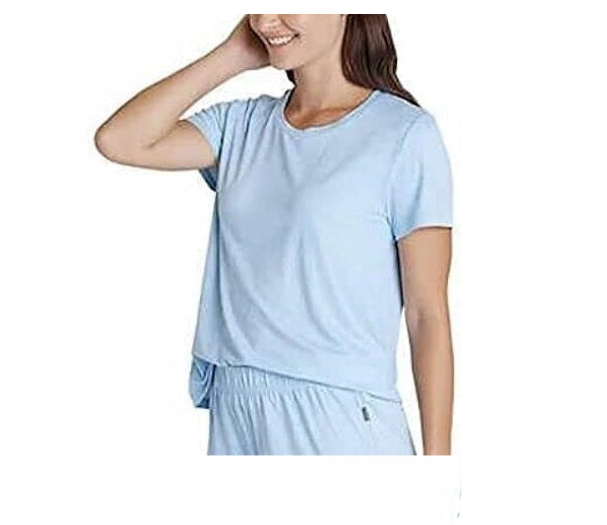 Eddie Bauer Womens Solid Short Sleeves Pajama Top Only,1-Piece