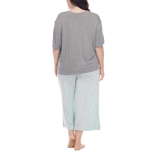 Honeydew Womens Super Soft Fleece 2 Piece Top & Pajama Set