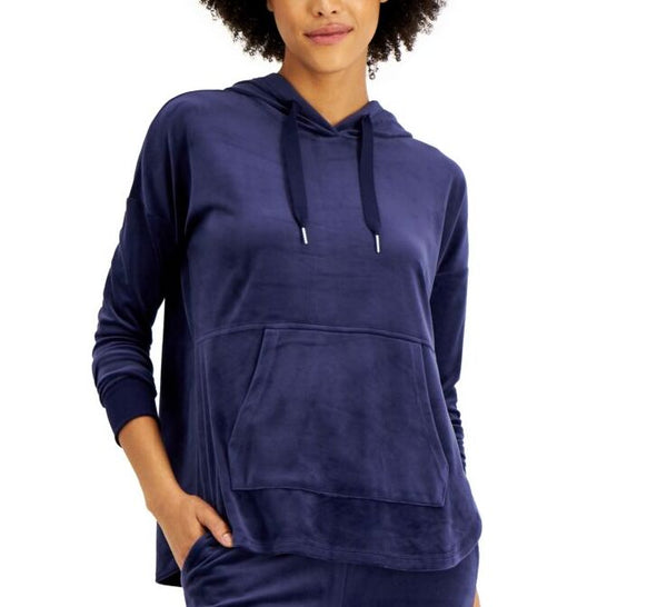 Alfani Womens Velour One Piece Pajama Top Only,1-Piece Only