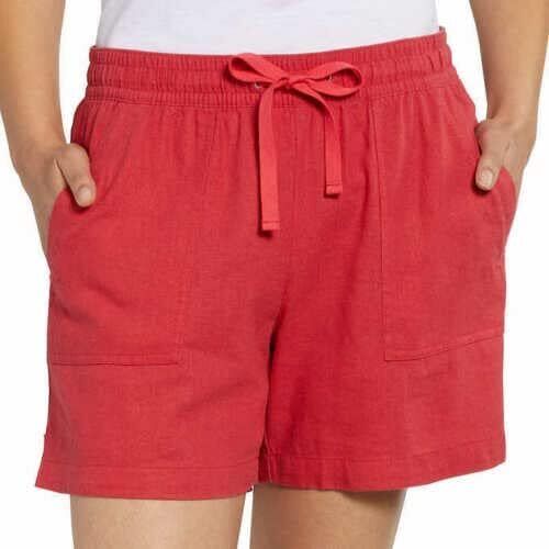 Nautica Womens Linen Blend Pull-On Shorts