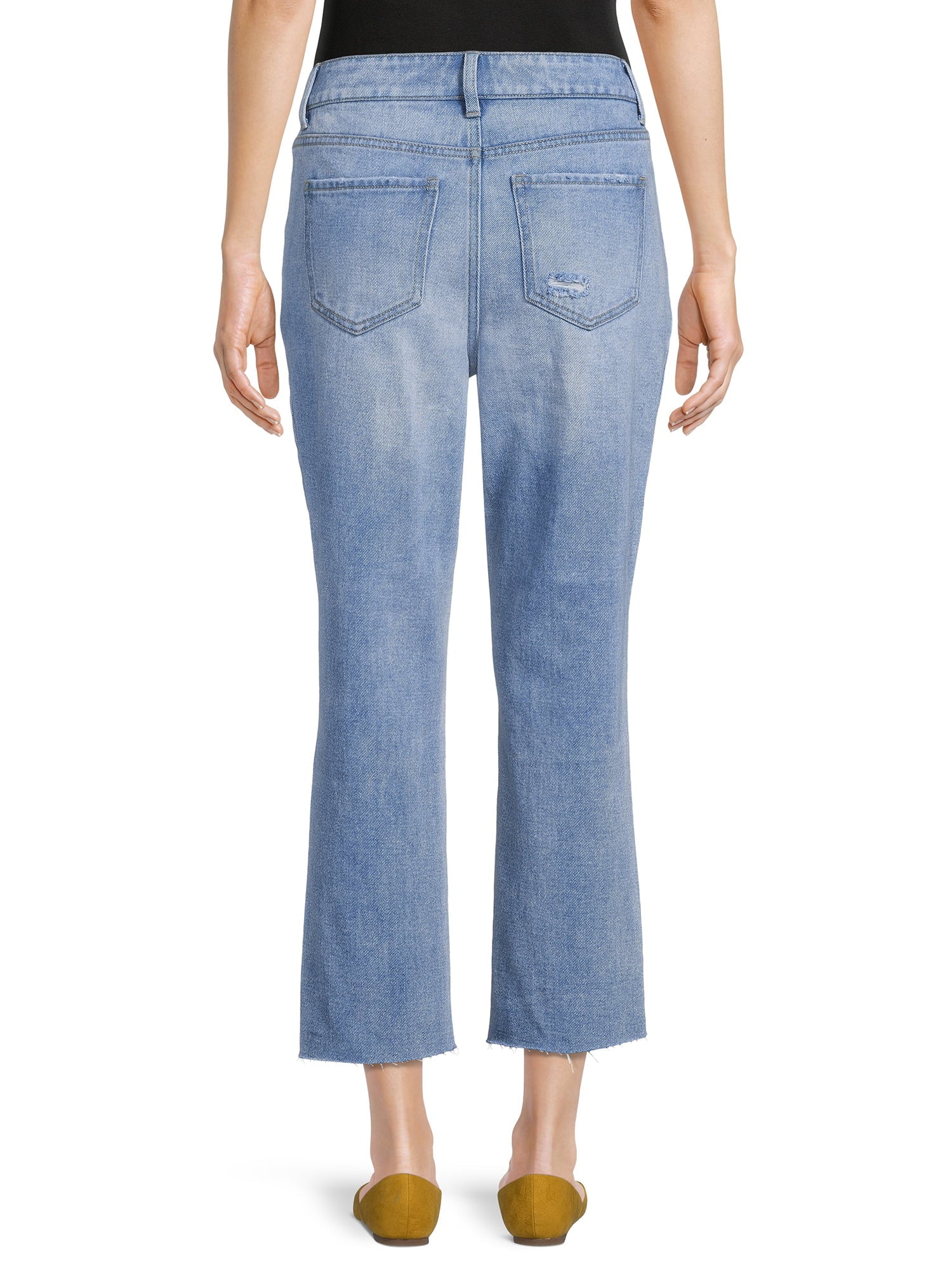 Time and Tru Womens Straight Cropped Jeans