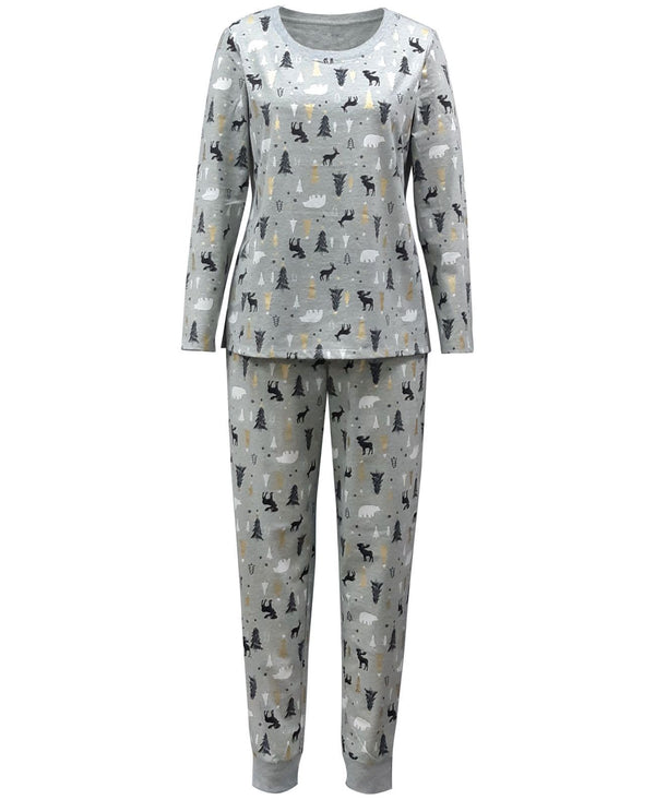 allbrand365 designer Matching Womens Woodland Print Pajama Set