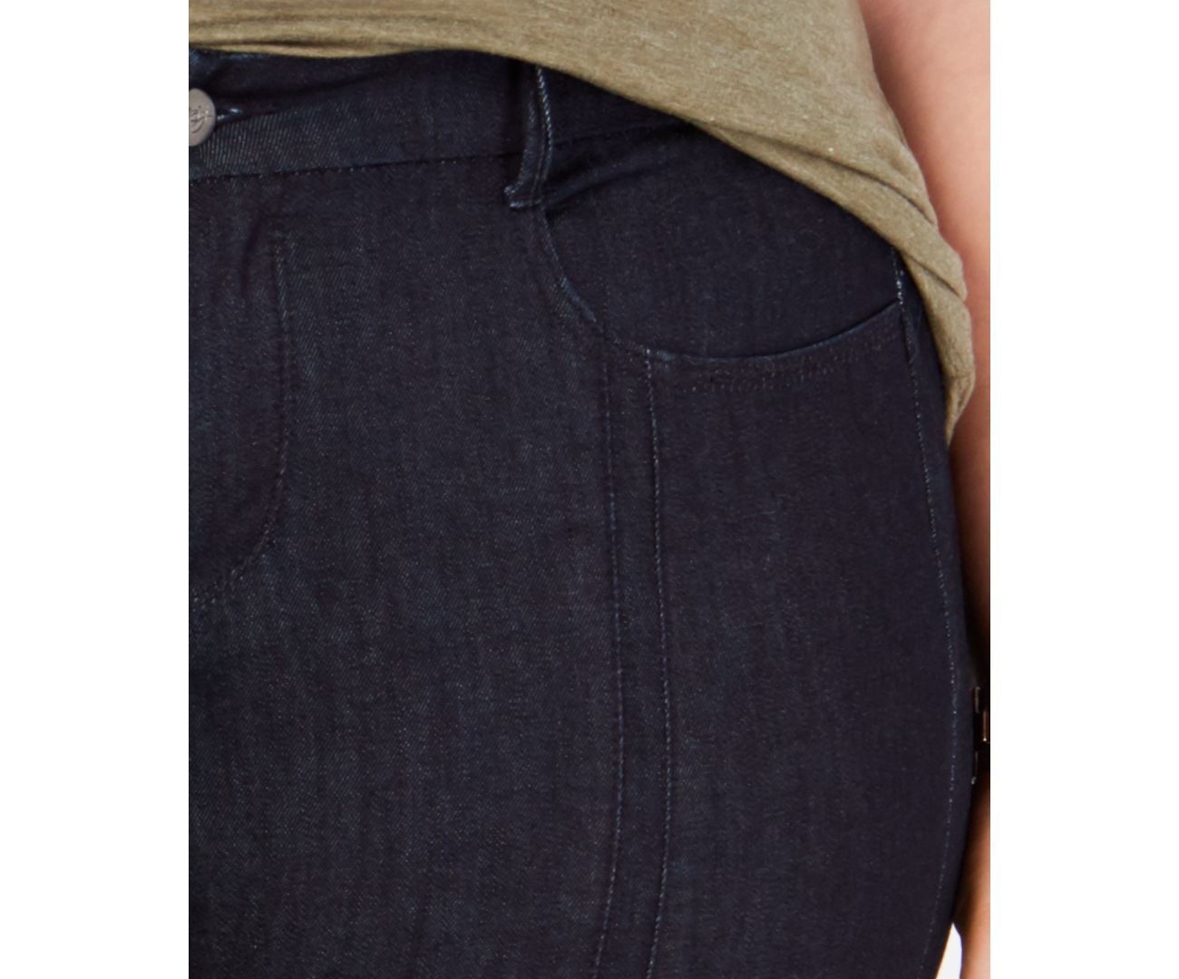 YSJ Womens Plus Size Bootcut Raw Hem Jeans