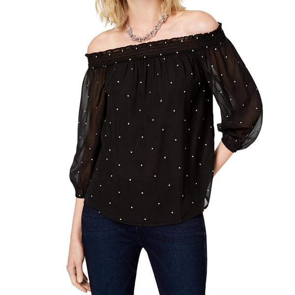 INC International Concepts Womens Off The Shoulder Top