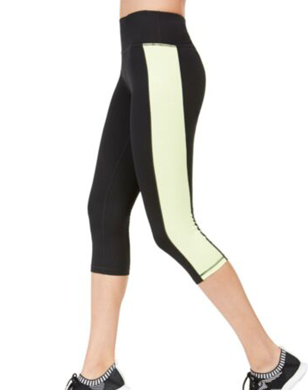 Ideology Womens Colorblocked Cropped Leggings