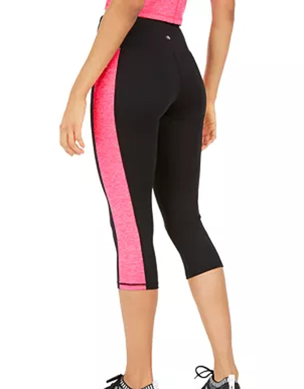 Ideology Womens Colorblocked Cropped Leggings