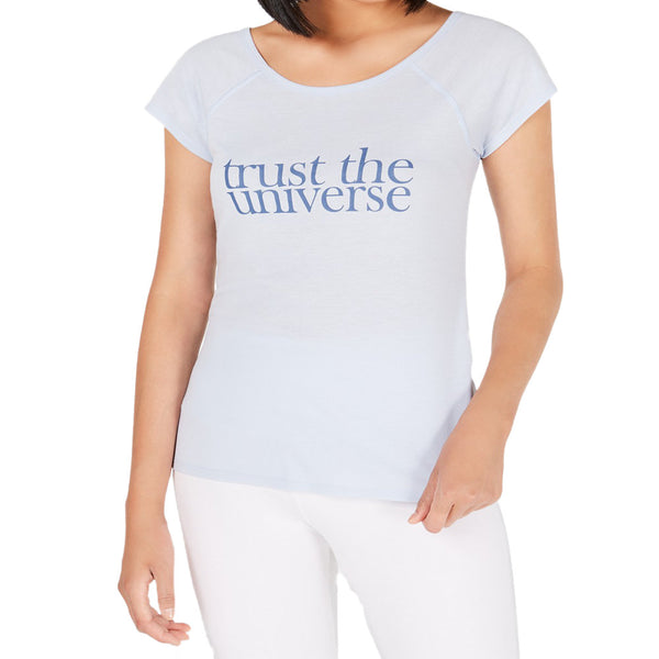 Ideology Womens Trust The Universe Graphic Yoga T-Shirt