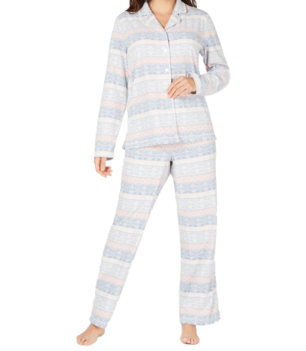 Charter Club Womens Cozy Fleece Pajama Set