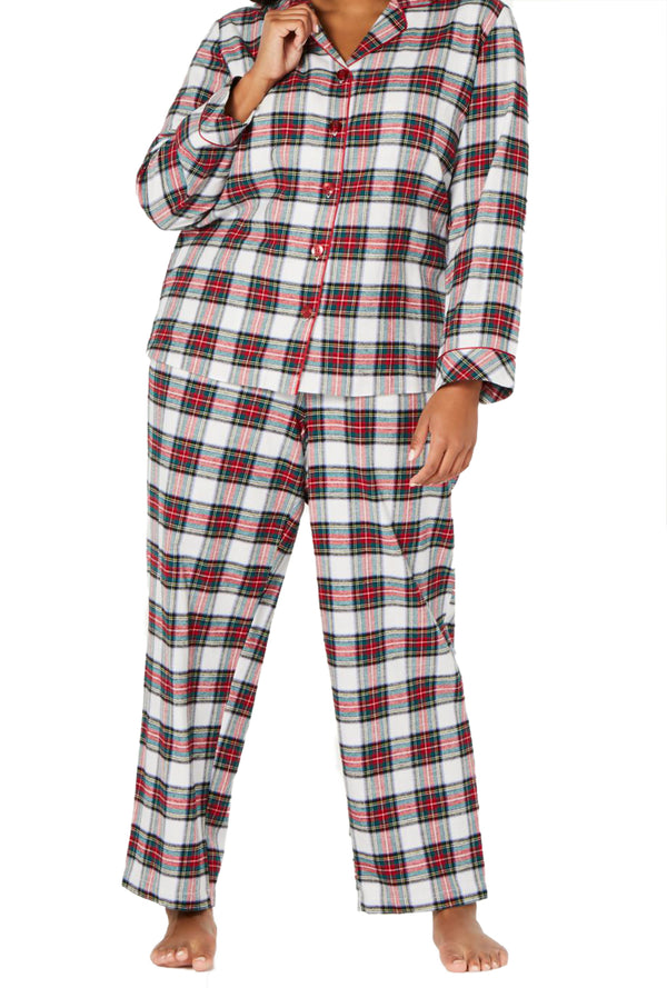 Family Pajamas Matching Plus Size Stewart Plaid Family Pajama Set Womens