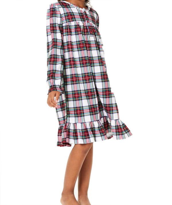 Family Pajamas Little & Big Kids Girls Matching Stewart Plaid Nightgown