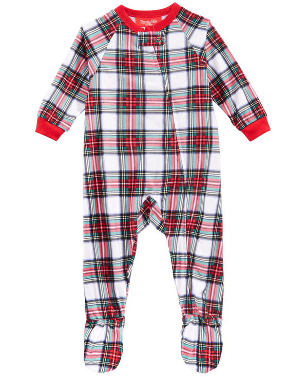 Family Pajamas Baby Matching Stewart Plaid Footed Pajamas