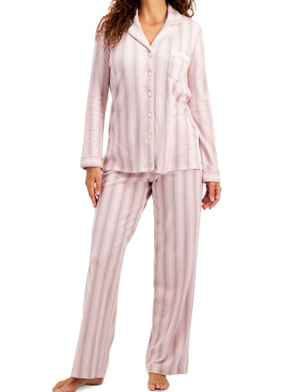 Charter Club Womens Soft Brushed Cotton Pajama Set