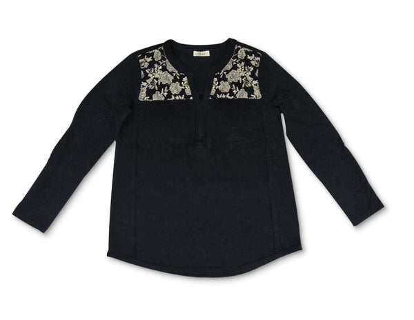 Style & Co Womens Cotton Embroidered Top