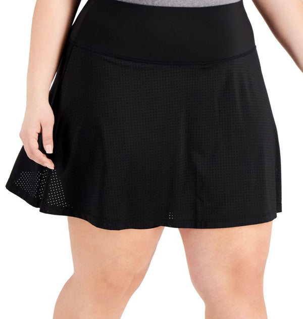 Ideology Womens Plus Size Perforated Skort