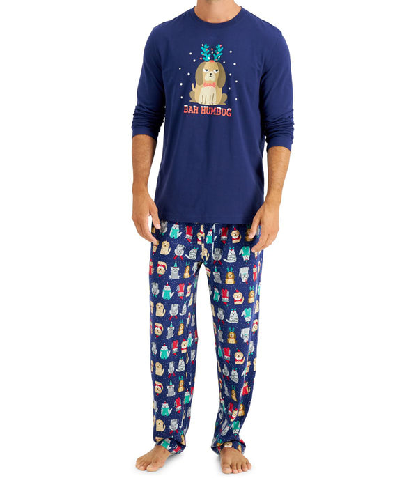 Family Pajamas Mens Matching Bah Humbug Pajama Set