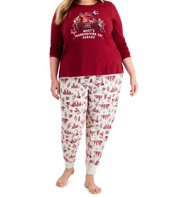 Family Pajamas Womens Matching Plus Size Thanksgiving Day Parade Pajama Set