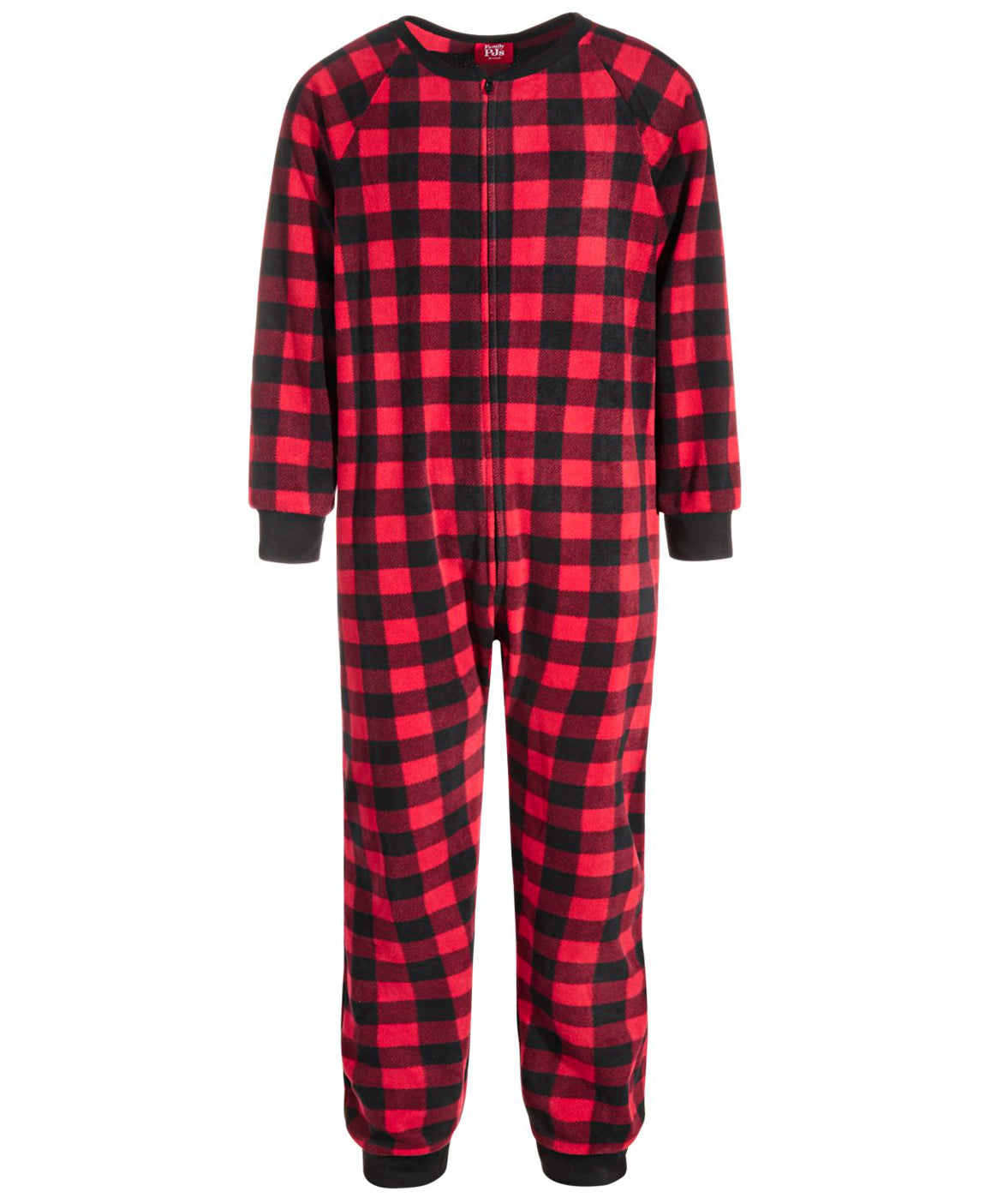 Family Pajamas Little & Big Kids Matching 1 Piece Red Check Printed Pajamas