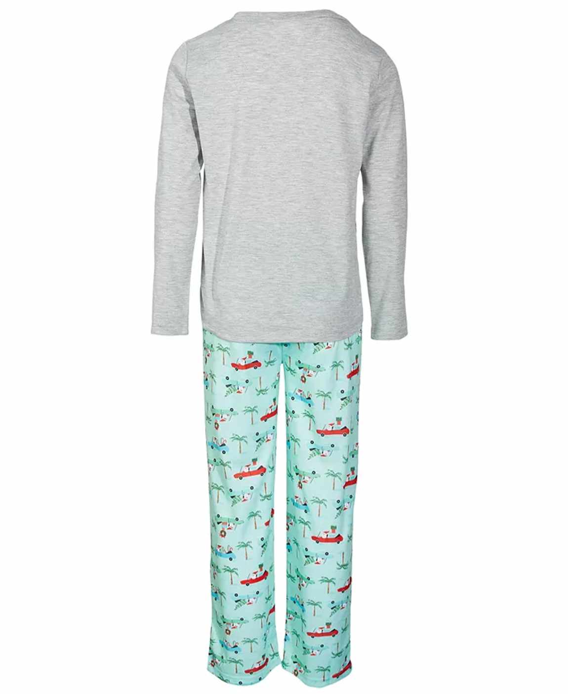 Family Pajamas Little & Big Kids Matching Tropical Santa Pajama Set