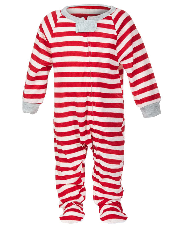 Family Pajamas Baby Matching Striped Footed Pajama
