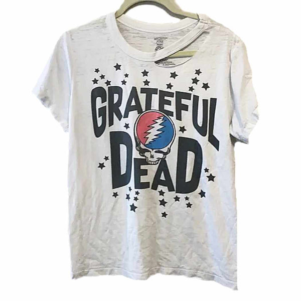 Mighty Fine Womens Grateful Dead Distressed T-Shirt