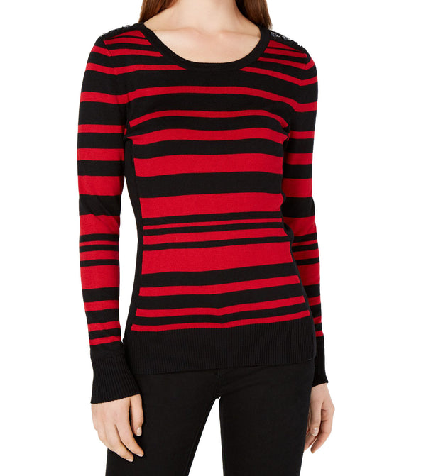 BCX Juniors Long Sleeve Striped Sweater