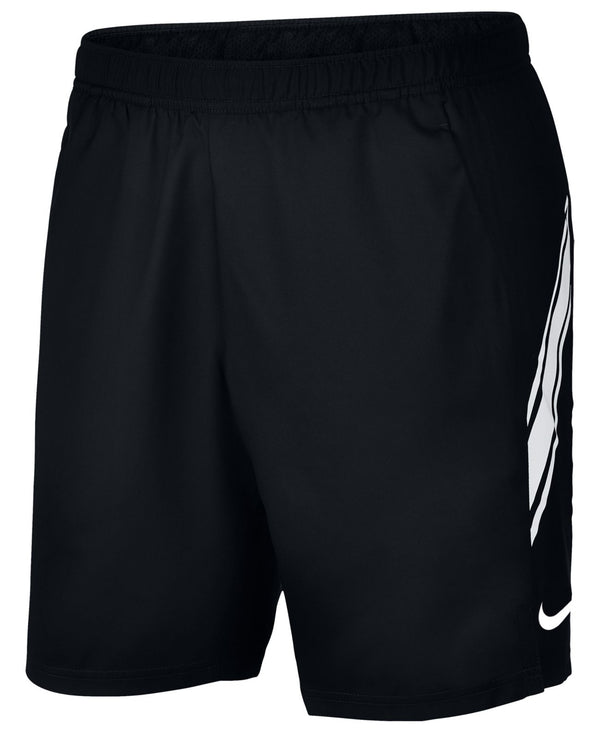 Nike Mens Court Dry 9 Tennis Shorts,Black/White,XX-Large