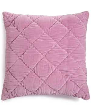 Martha Stewart Collection Quilted Velvet 26 Inches Square Decorative Pillow