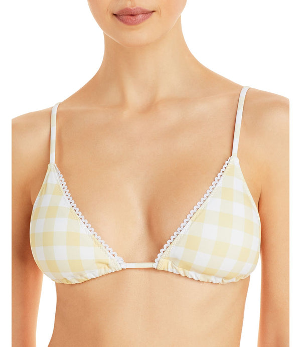 Charlie Holiday Womens Brigette Printed Triangle Bikini Top