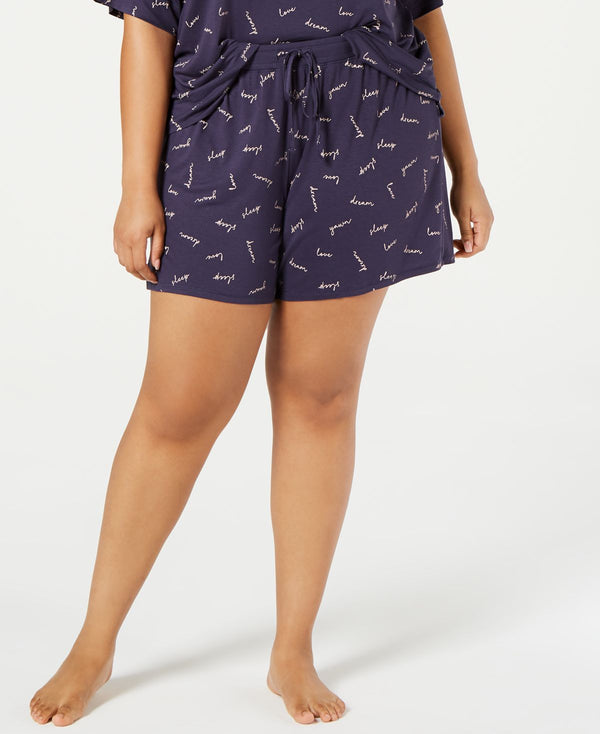 Jenni Womens Plus-Size Ultra Soft Core Pajama Shorts,1X