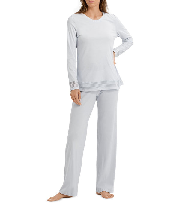 HANRO Womens Ira Cotton Pajama Set,Large