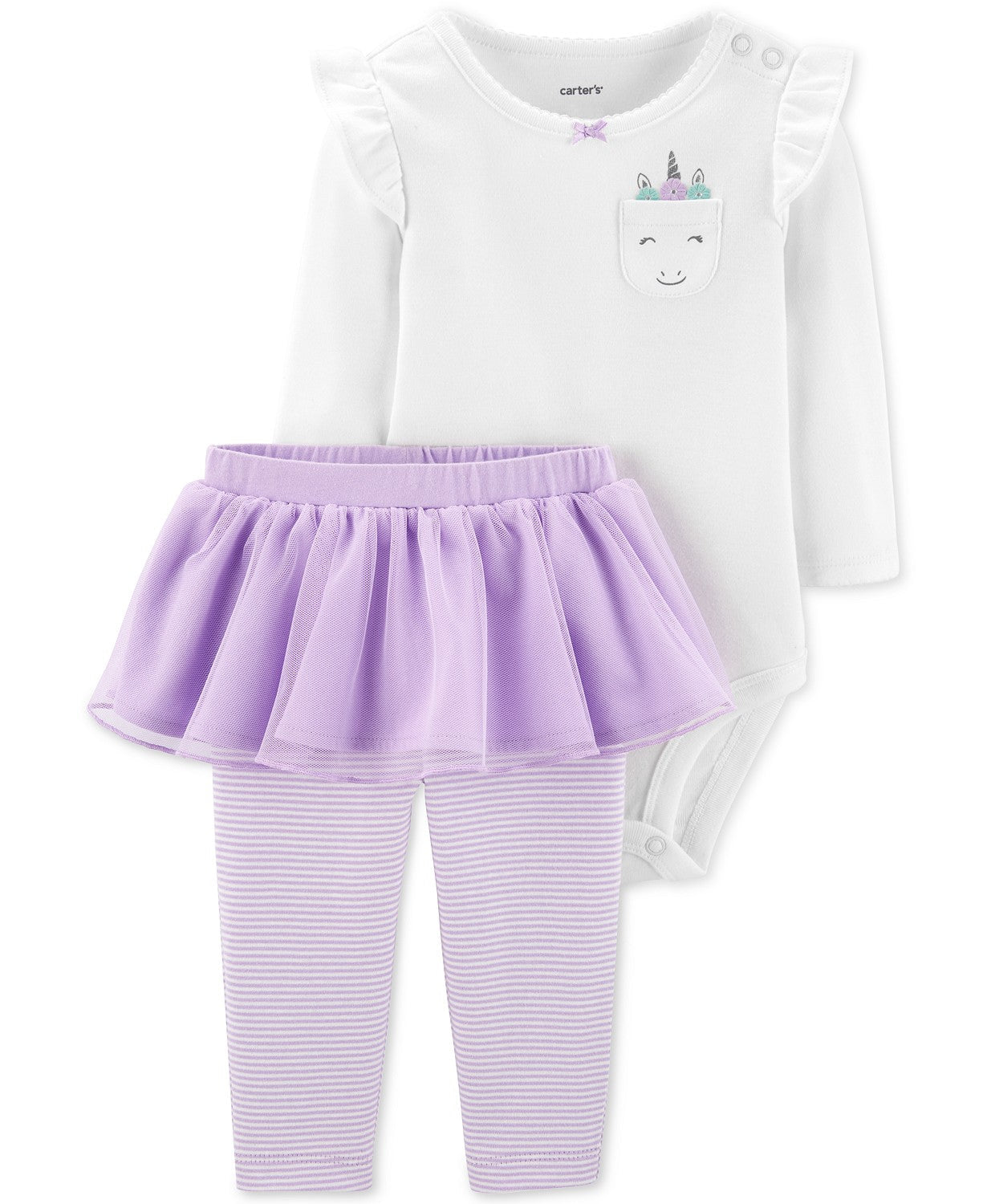 allbrand365 Designer Infant Girls Bodysuit Pant 3 Piece Set