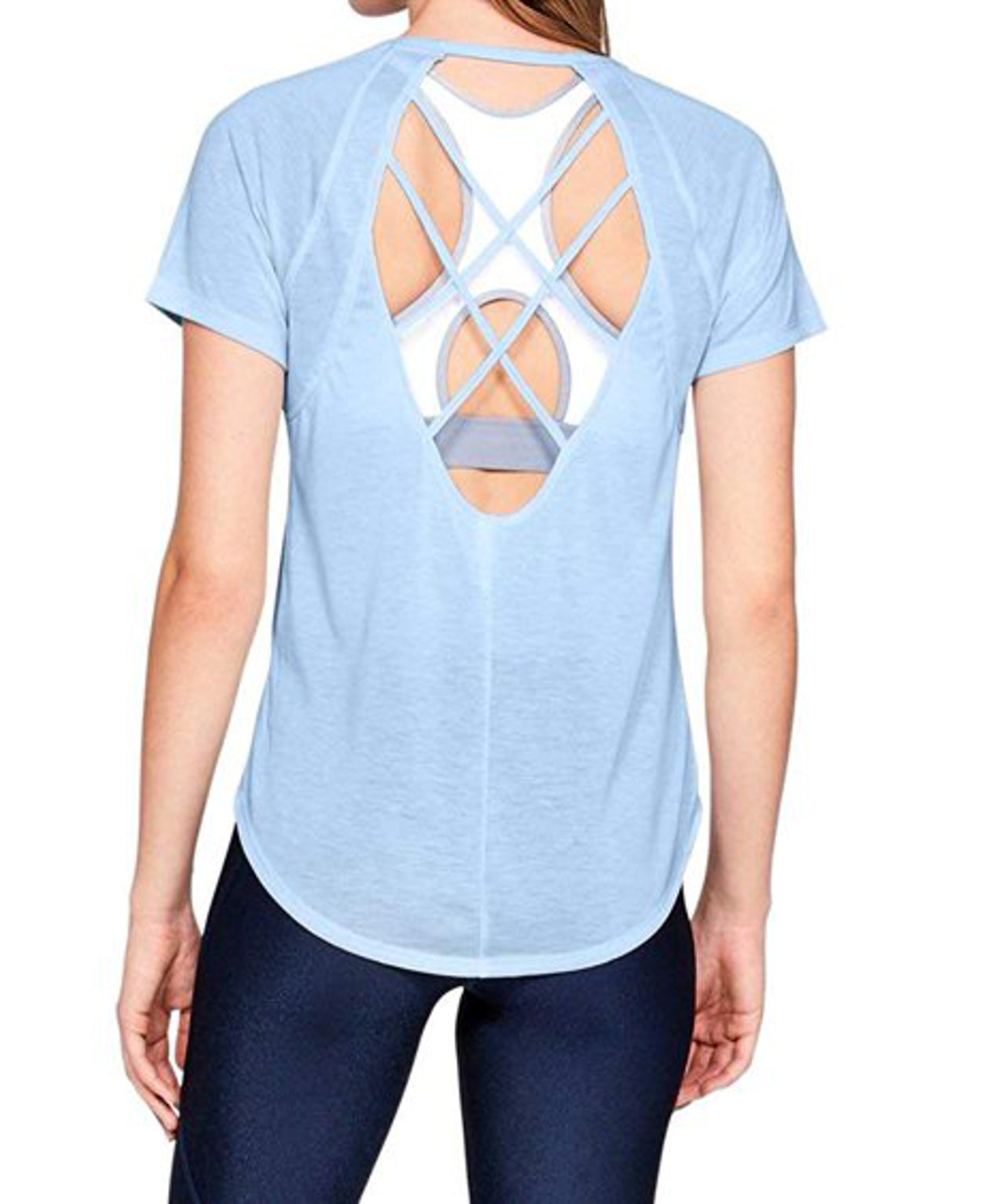 Under Armour Womens Whisperlight Strappy Back T-Shirt