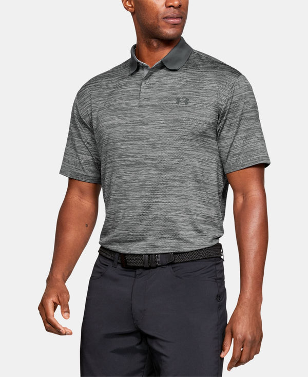 Under Armour Mens Performance Polo Textured,Steel Gray,X-Large