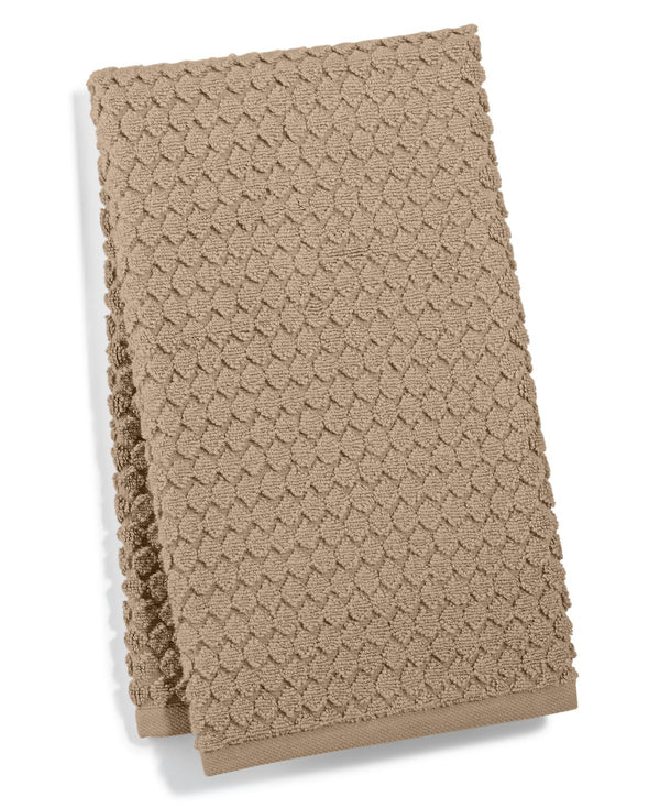 Hotel Collection Sculpted Turkish Cotton Hand Towel 20 x 30",Sandstone,20 X 30