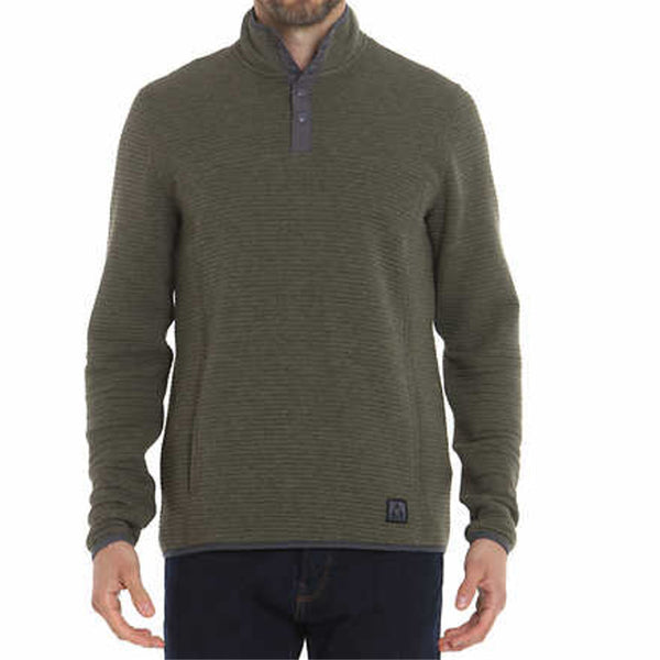 Gerry Mens Quarter Snap Collar Pullover Sweatshirt