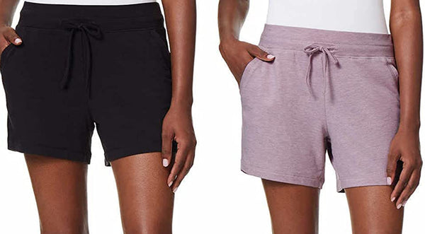 32 DEGREES Womens Pull On Activewear Shorts 2 Pack